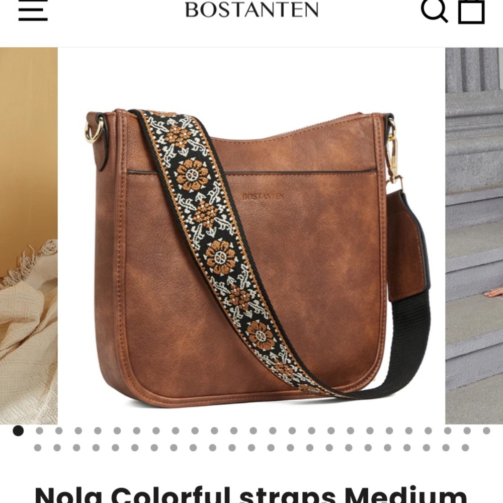Bostanten Leather Cross Over Bag